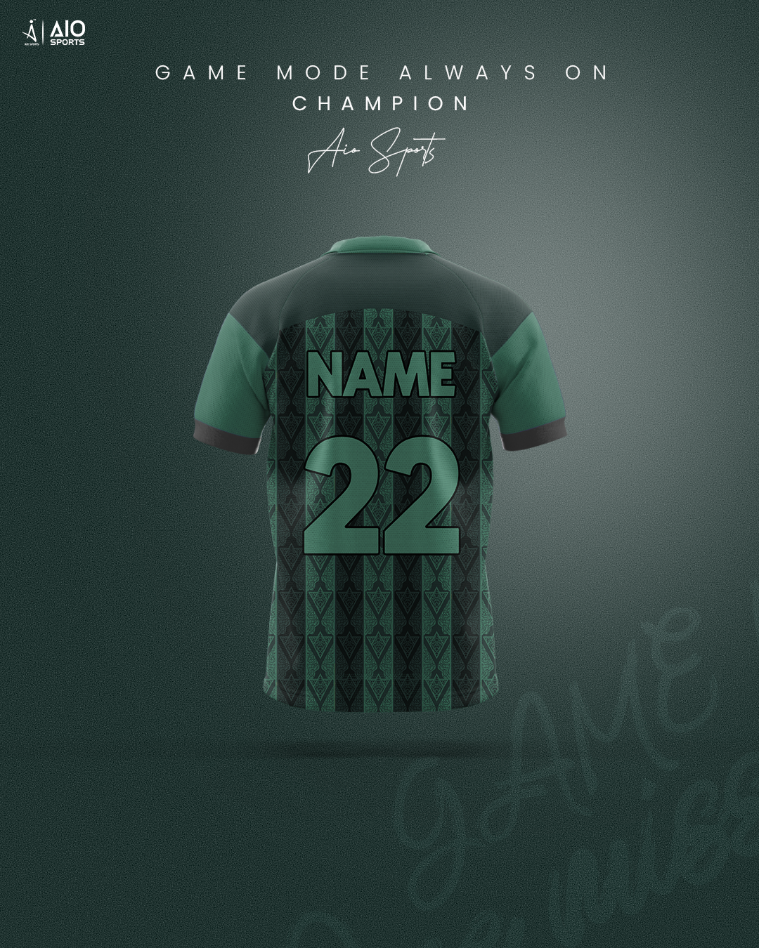 AIO Sports Game Mode Champion Jersey – Green Edition