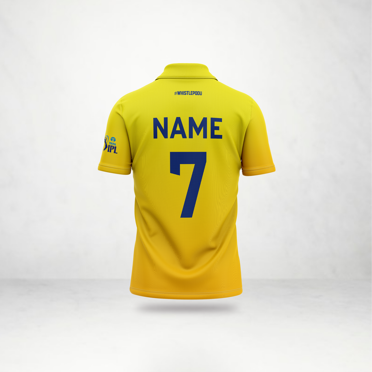 Chennai Yellow Fan Jersey – Custom Name & Number | Cricket Supporter Jersey