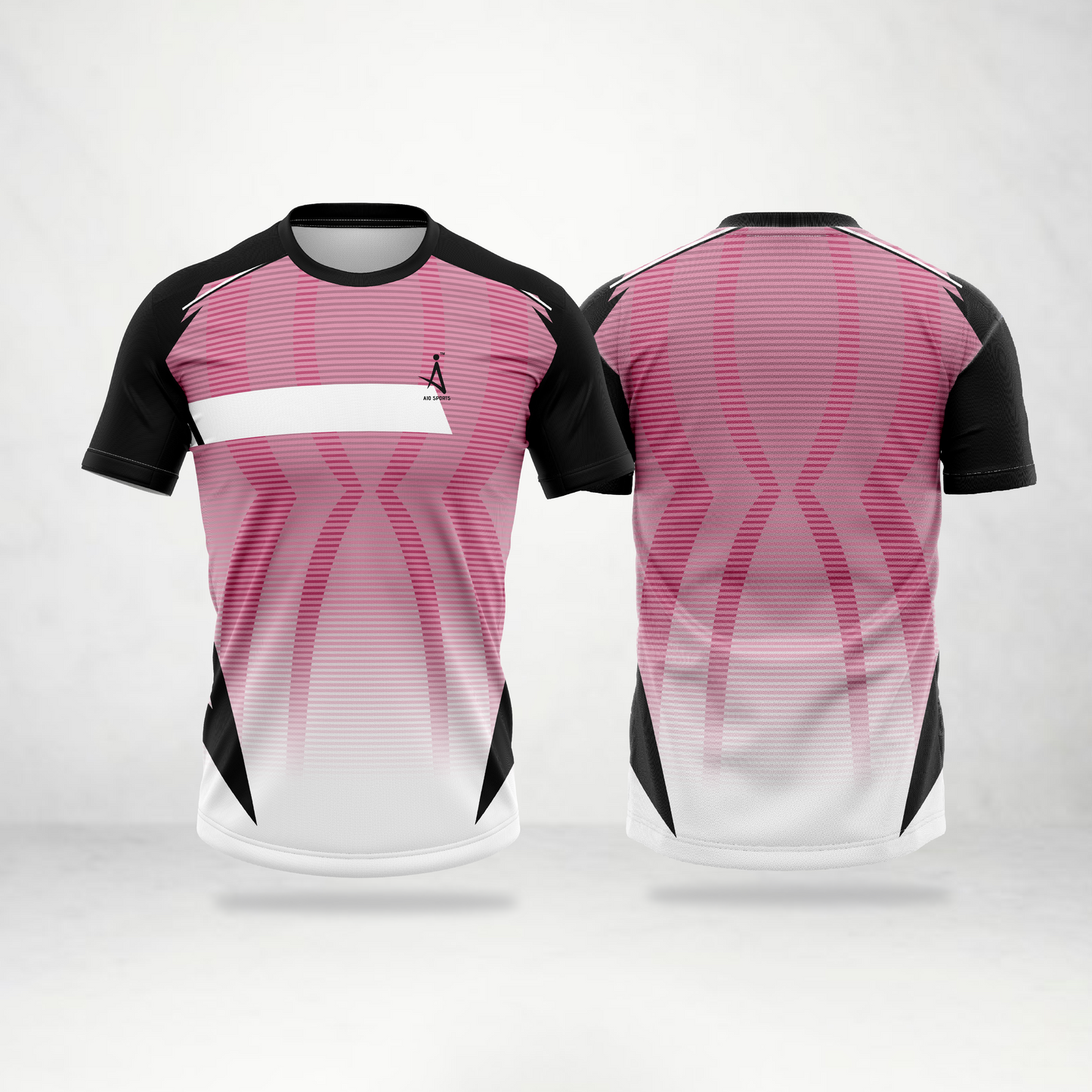 Pink Wave Stripe Sports Jersey