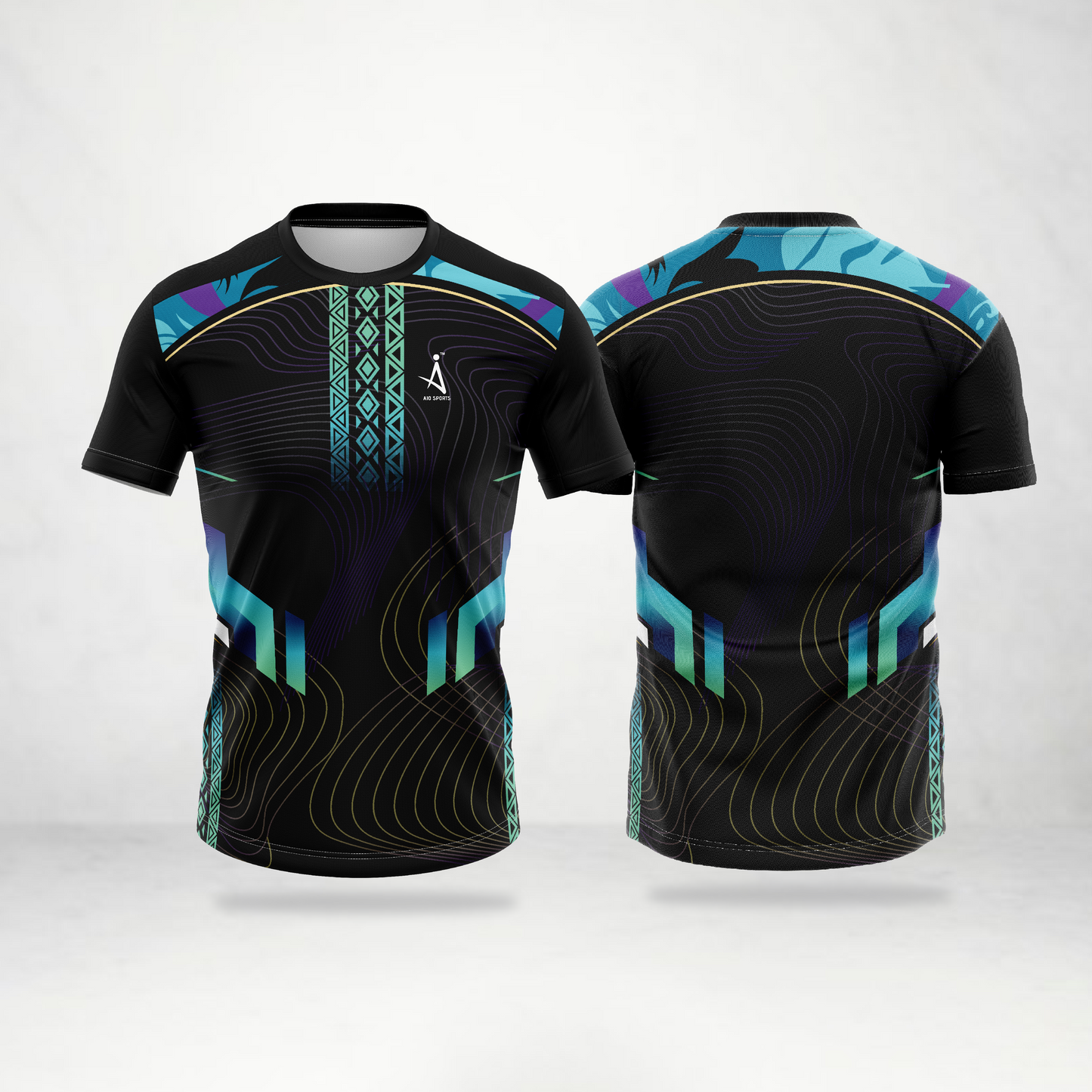 Black Tribal Tech Sports Jersey