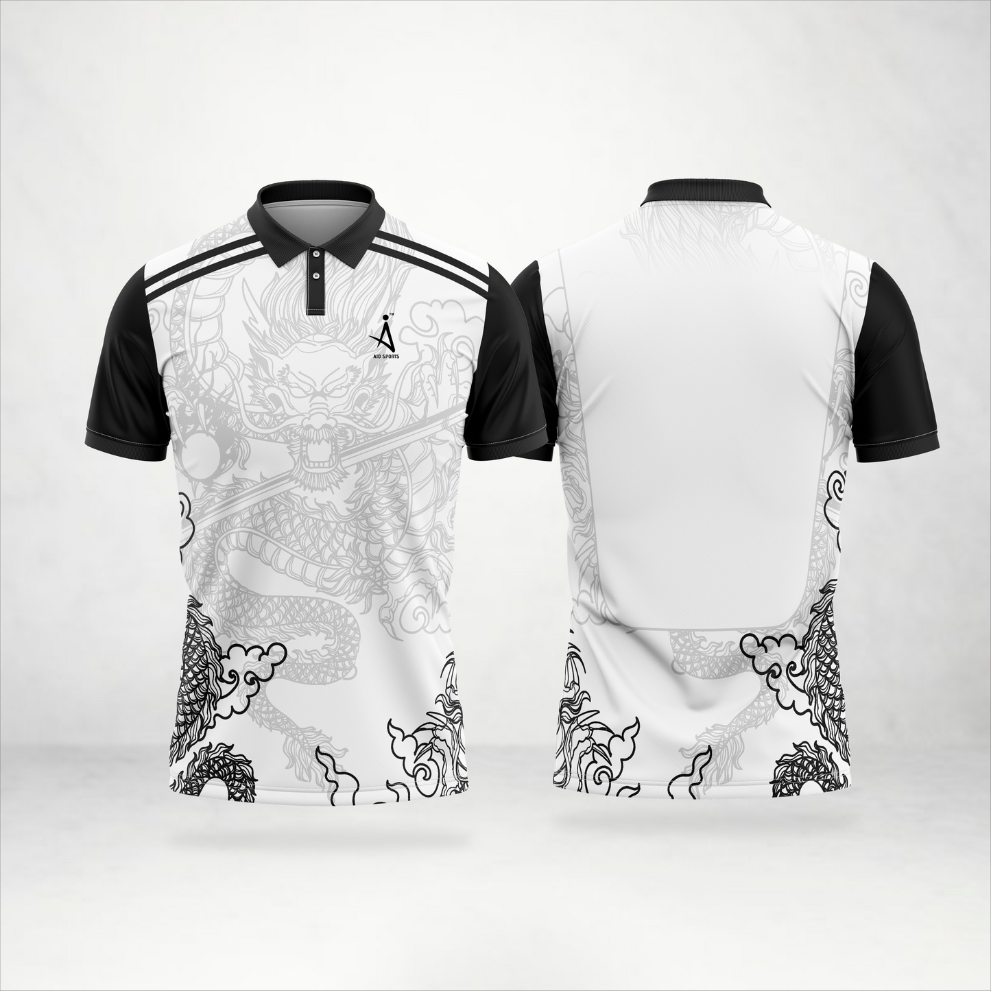 Dragon Artwork Custom Polo Jersey – AioSports