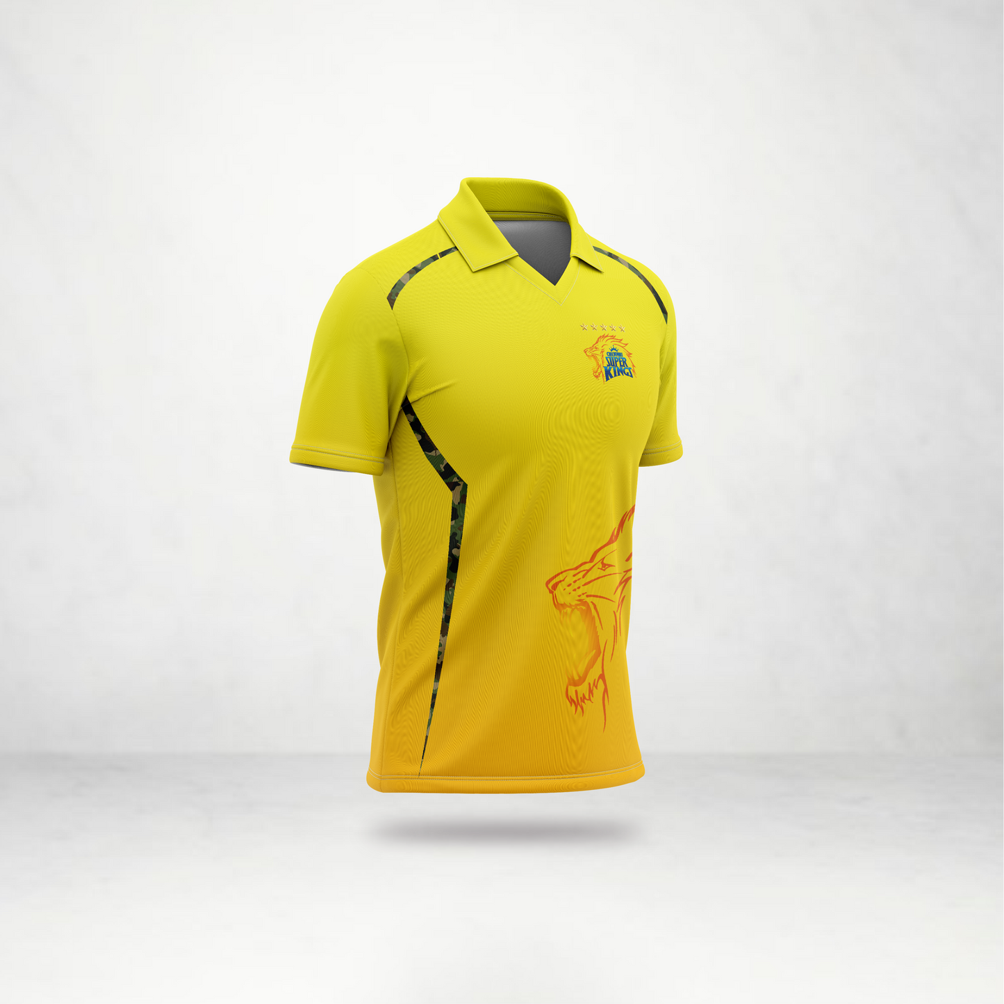 Chennai Yellow Fan Jersey – Custom Name & Number | Cricket Supporter Jersey