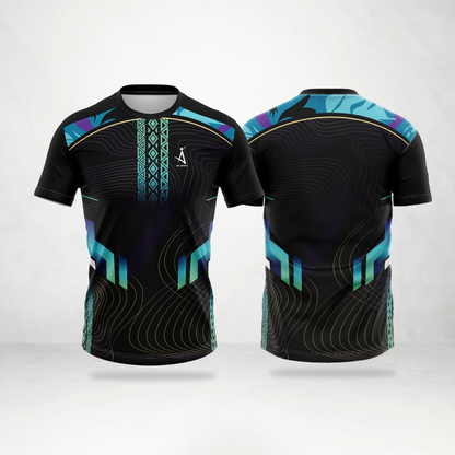 Black Tribal Tech Sports Jersey