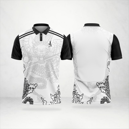 Dragon Artwork Custom Polo Jersey – AioSports