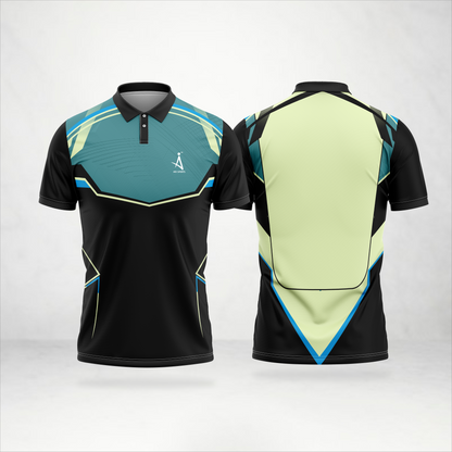 Neon Green Accent Polo Sports Jersey – AioSports