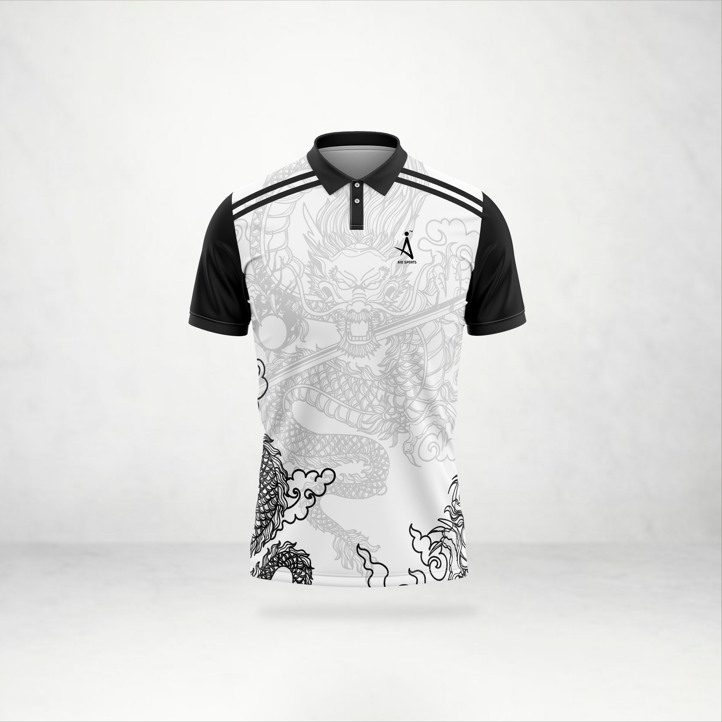 Dragon Artwork Custom Polo Jersey – AioSports