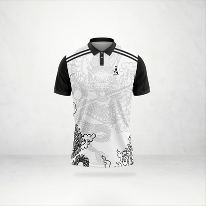 Dragon Artwork Custom Polo Jersey – AioSports