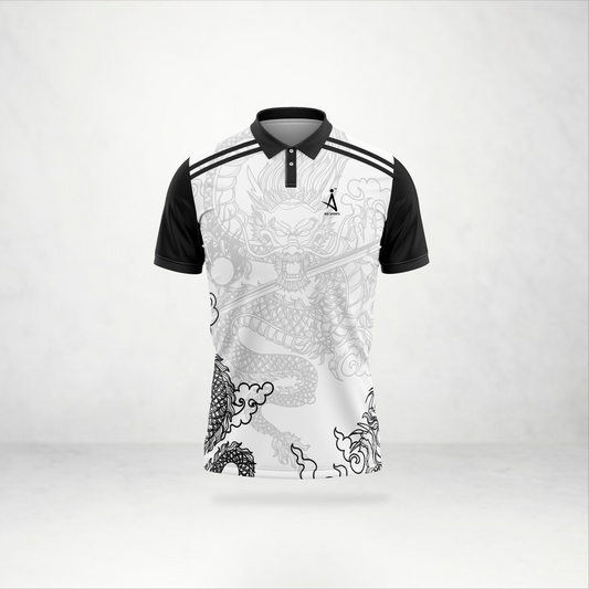 Dragon Artwork Custom Polo Jersey – AioSports