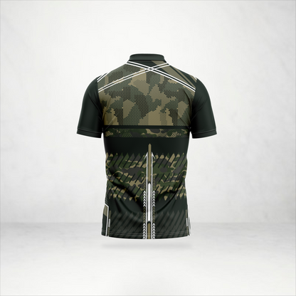 Army Camo Pattern Polo Sports Jersey