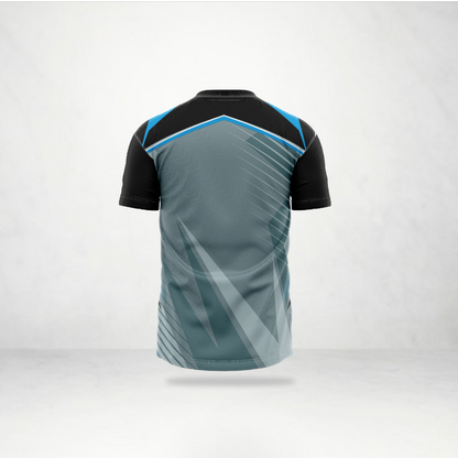 Grey & Black Dynamic Panel Sports Jersey