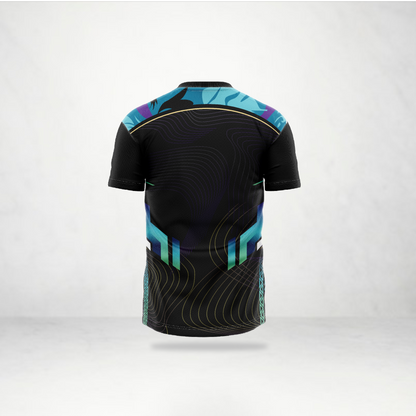 Black Tribal Tech Sports Jersey