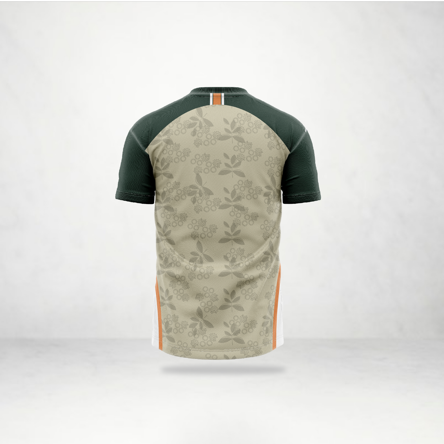 Olive Green Floral Sports Jersey