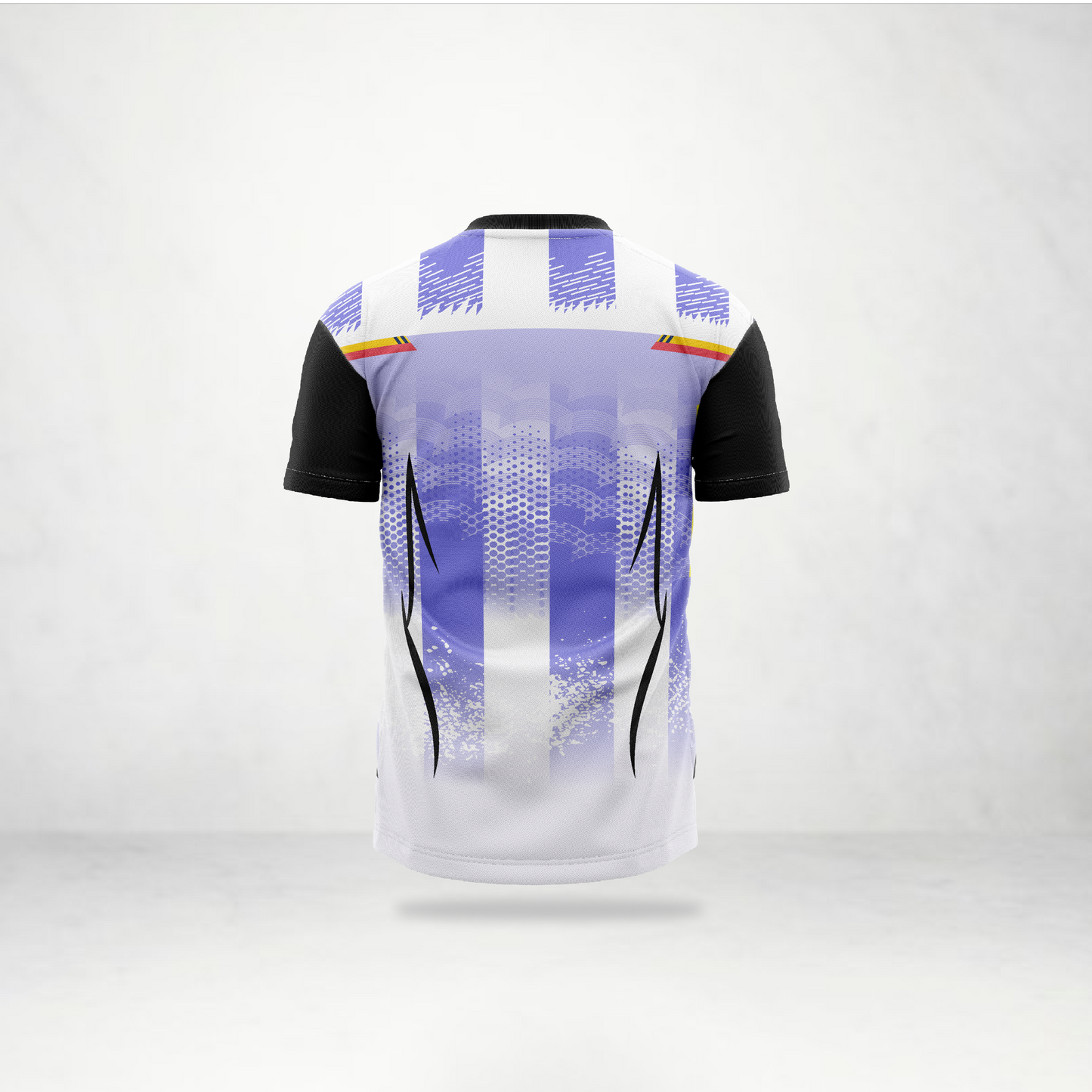 White & Lavender Gradient Sports Jersey