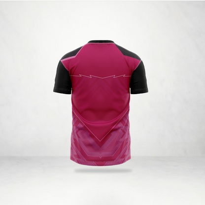 Crimson Hexa Pattern Sports Jersey