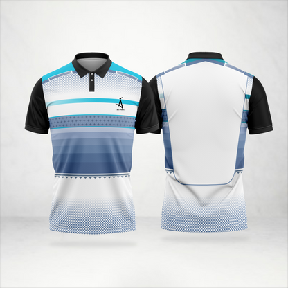 Blue Gradient Custom Polo Jersey – AioSports