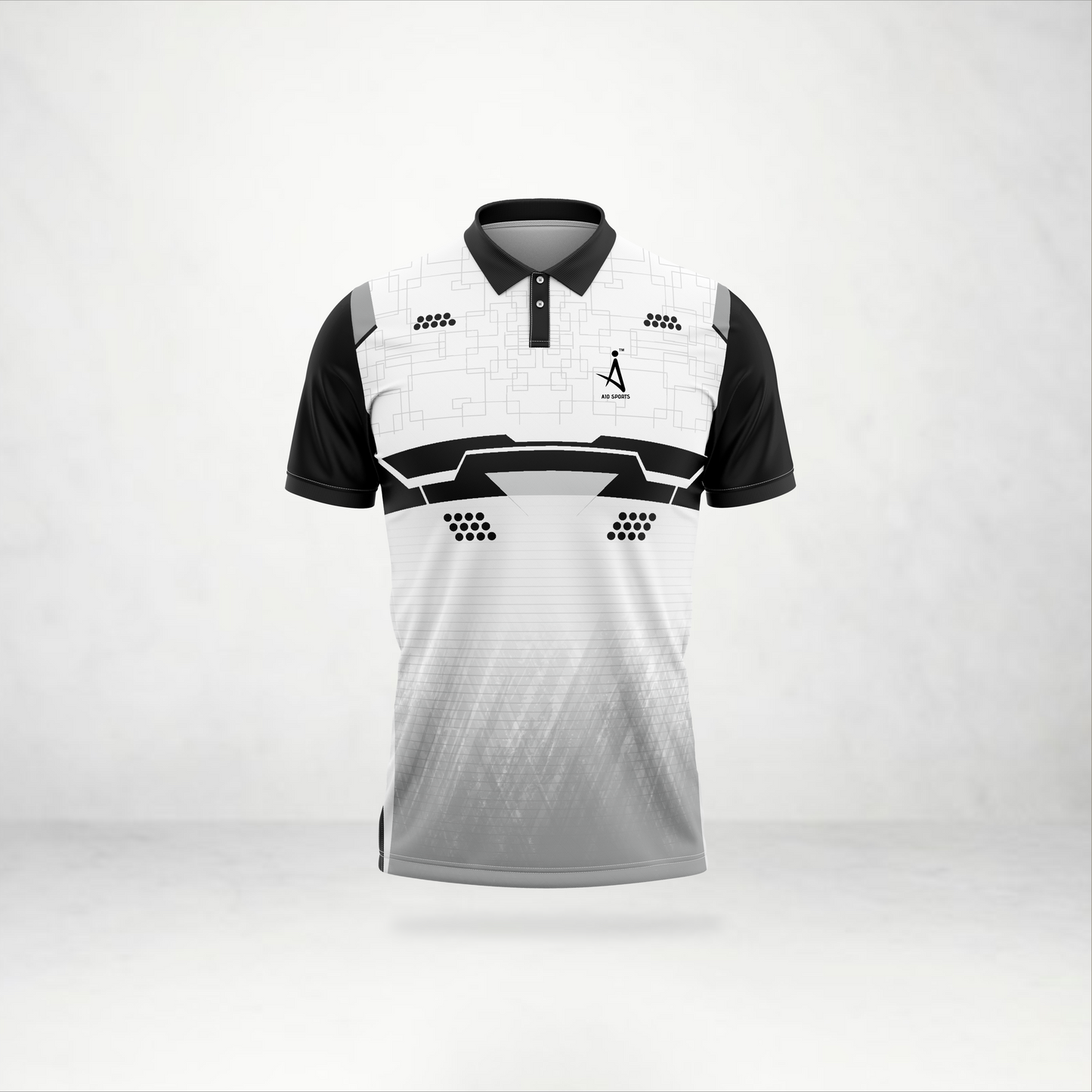Grey Minimal Polo Sports Jersey – AioSports