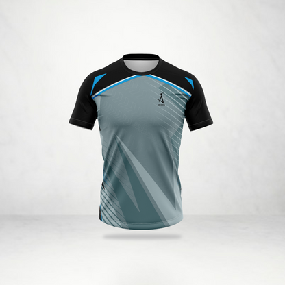 Grey & Black Dynamic Panel Sports Jersey