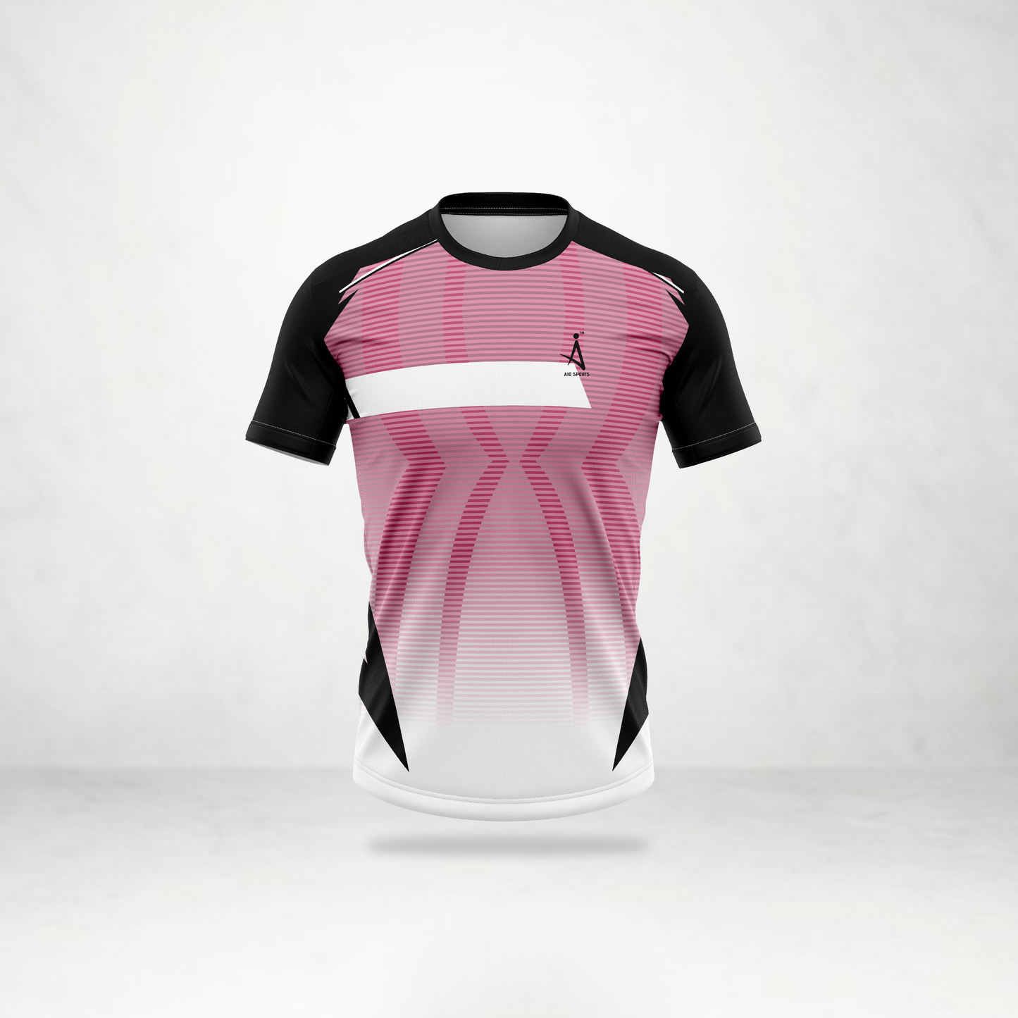 Pink Wave Stripe Sports Jersey