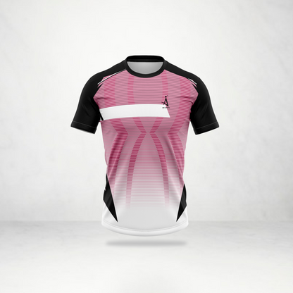 Pink Wave Stripe Sports Jersey