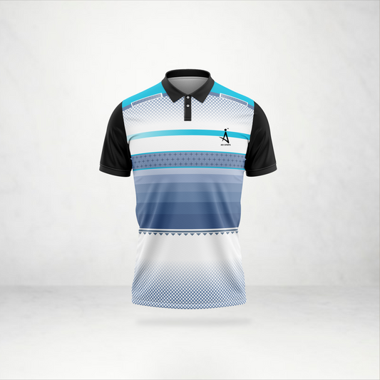 Blue Gradient Custom Polo Jersey – AioSports