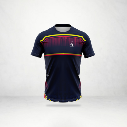 Navy Red Accent Sports Jersey