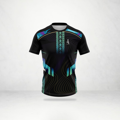 Black Tribal Tech Sports Jersey